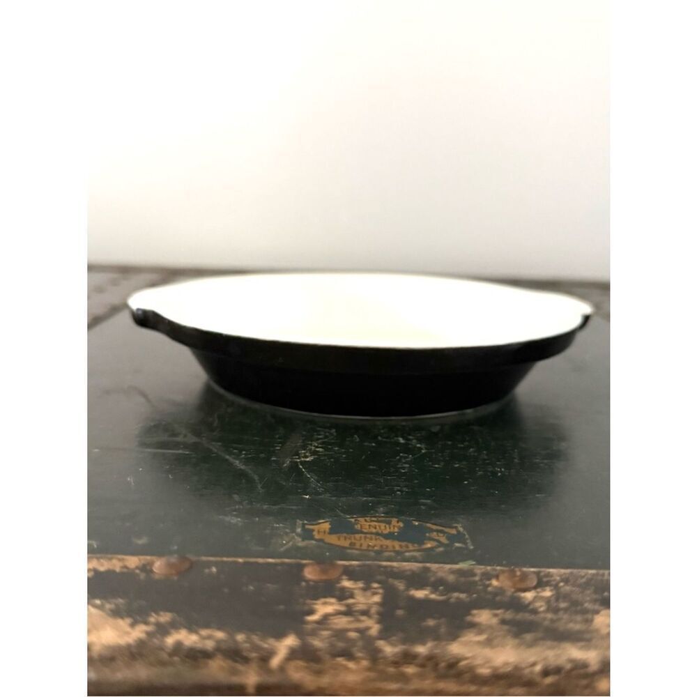 Hall Pottery Au Gratin 6.25" Round Casserole Baking Dishes #513 Black USA